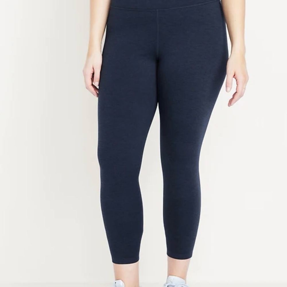 Old Navy 3X Cloudcomfy Extra high-rise Crop Navy Leggings